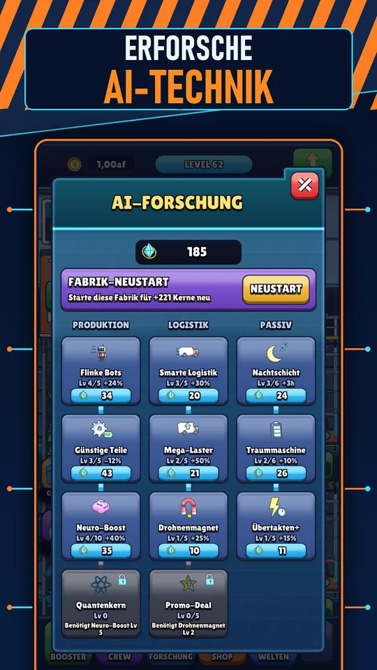Idle AI Fabrik: Roboter Tycoon - ERFORSCHE AI-TECHNIK
