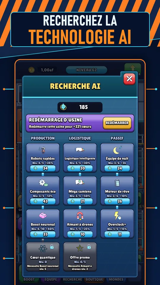 Idle AI Usine: Robot Tycoon - RECHERCHEZ LA TECHNOLOGIE AI