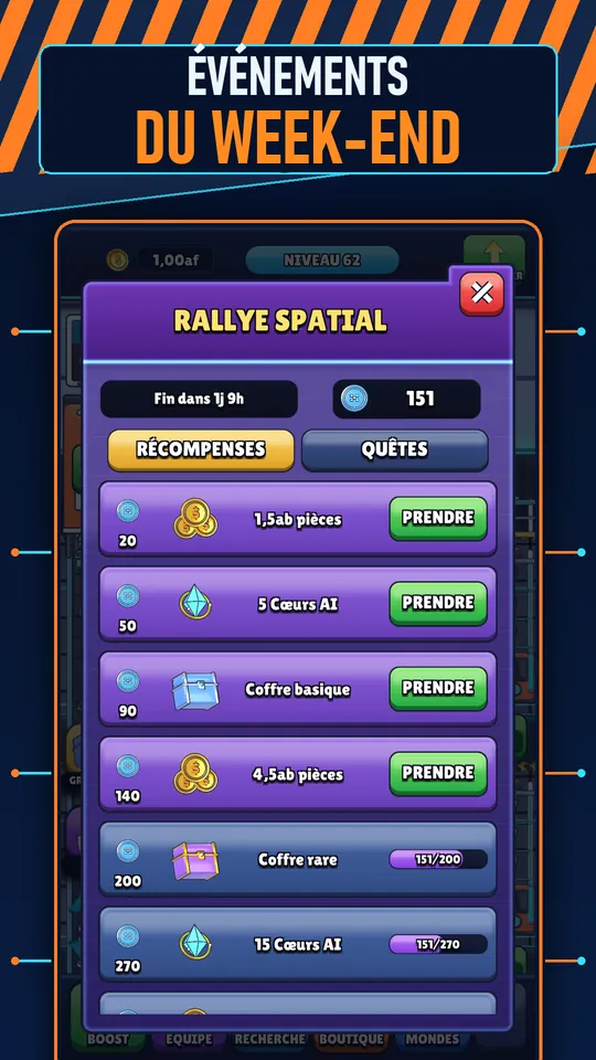 Idle AI Usine: Robot Tycoon - ÉVÉNEMENTS DU WEEK-END