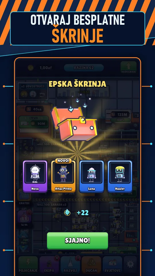 Idle AI Tvornica: Robot Tycoon - OTVARAJ BESPLATNE ŠKRINJE