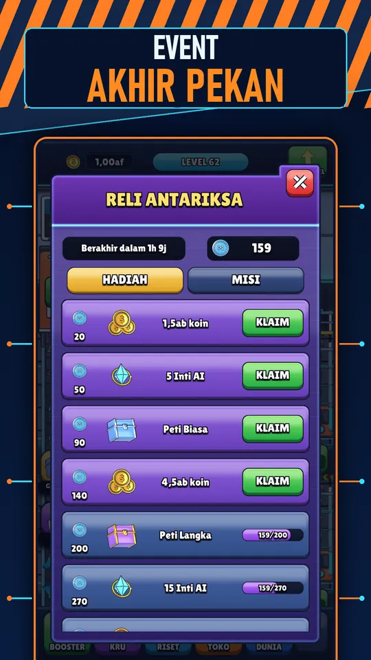 Idle AI Pabrik: Robot Tycoon - EVENT AKHIR PEKAN