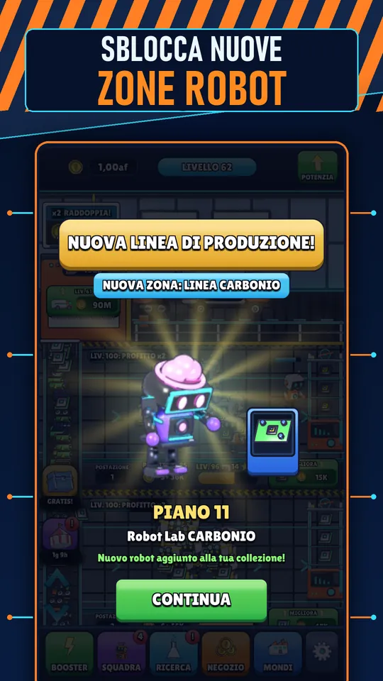Idle AI Fabbrica: Robot Tycoon - SBLOCCA NUOVE ZONE ROBOT