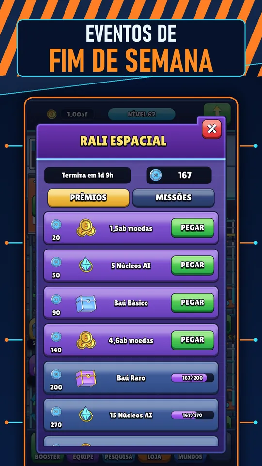 Idle AI Fábrica: Robô Tycoon - EVENTOS DE FIM DE SEMANA