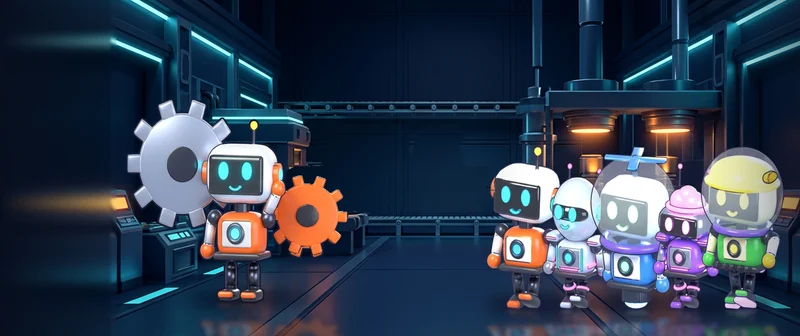 Idle AI Factory: Robot Tycoon - key art