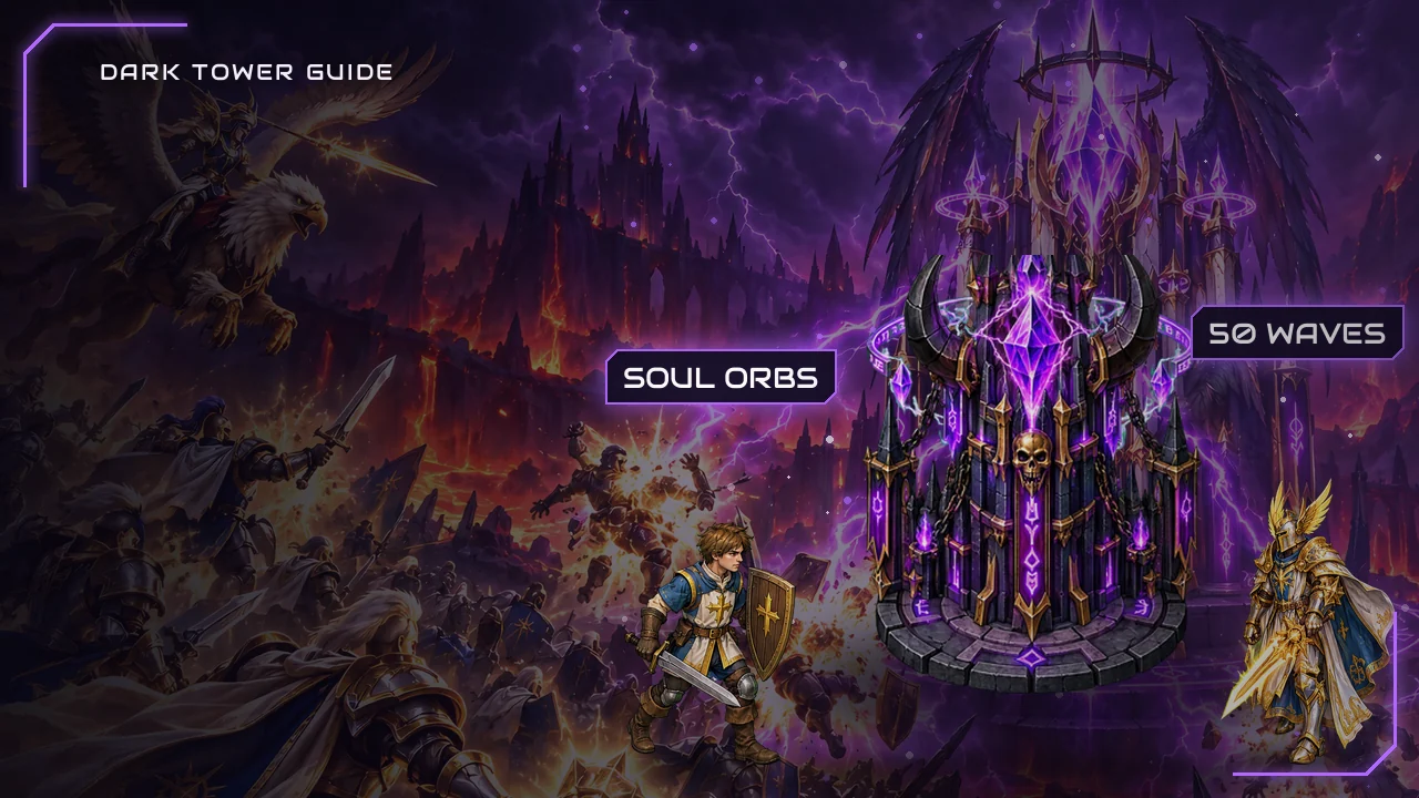 Dark Tower Beginner's Guide: Soul Orbs, Cards, Factory and Crystals