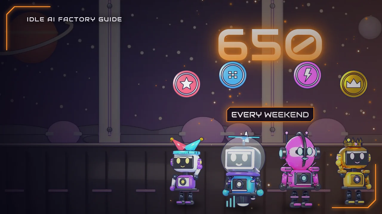 Idle AI Factory Weekend Events: Tokens, Rewards and Legendary Robots