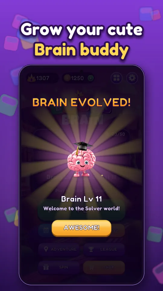 Block Brain: Block Puzzle Game - Grow your cute Brain buddy