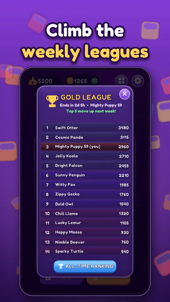 Block Brain: Block Puzzle Game - Climb the weekly leagues