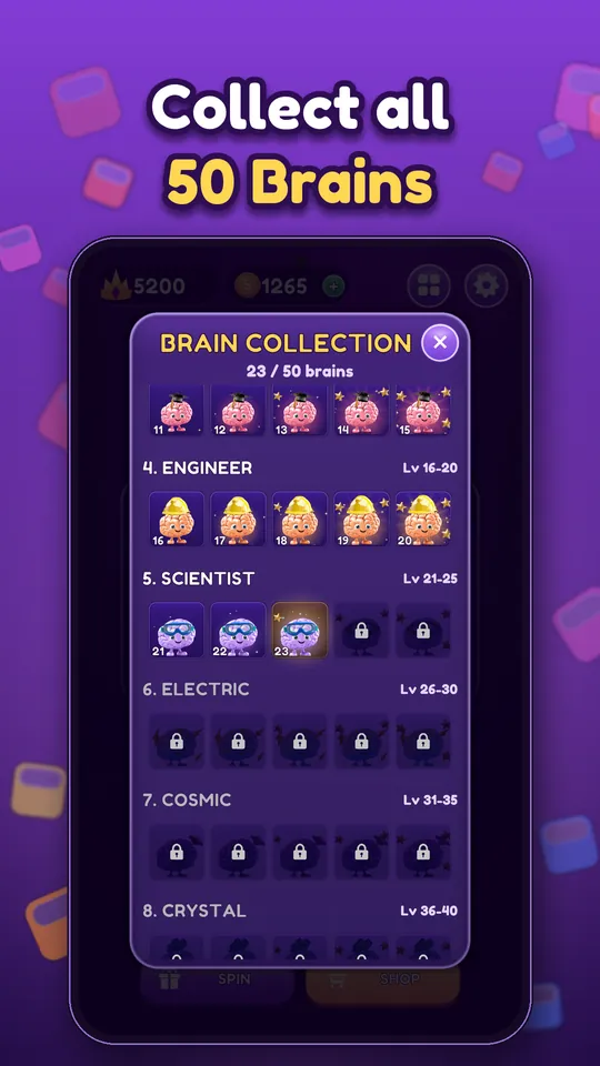 Block Brain: Block Puzzle Game - Collect all 50 Brains