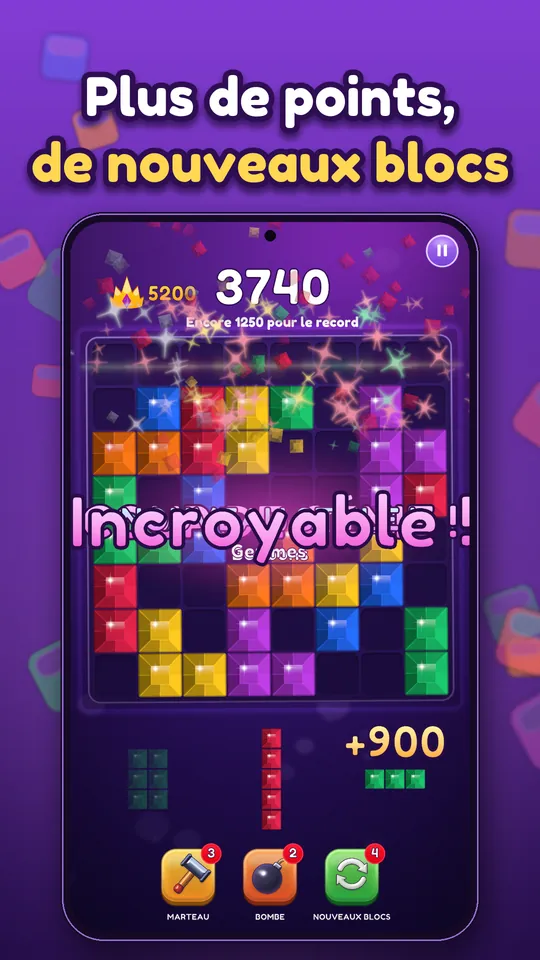 Block Brain : Puzzle de blocs - Plus de points, de nouveaux blocs