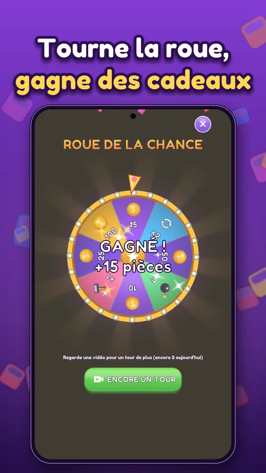 Block Brain : Puzzle de blocs - Tourne la roue, gagne des cadeaux