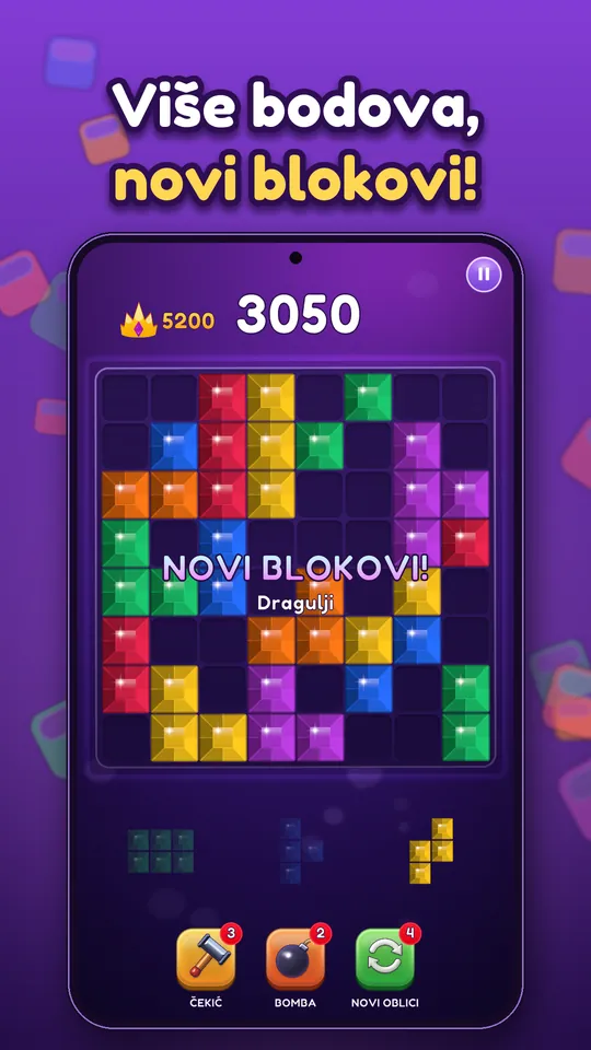 Block Brain: Block Puzzle Game - Više bodova, novi blokovi!