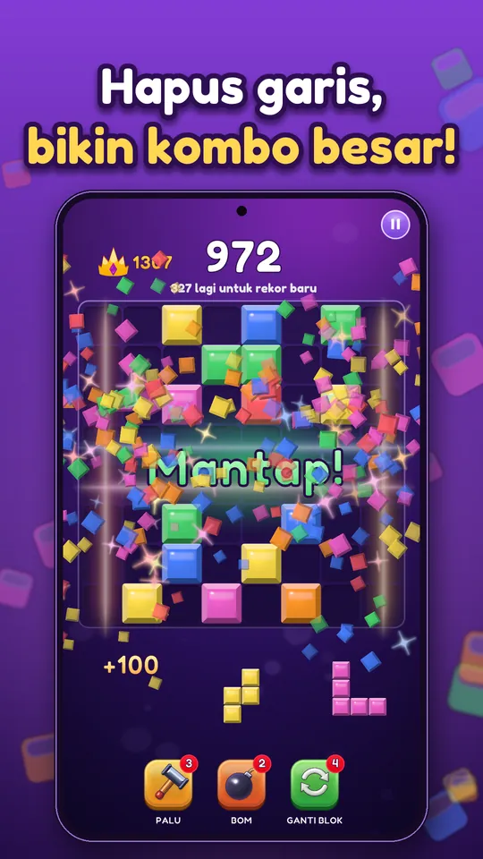 Block Brain: Block Puzzle Game - Hapus garis, bikin kombo besar!