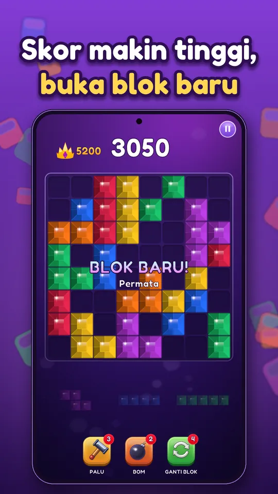 Block Brain: Block Puzzle Game - Skor makin tinggi, buka blok baru