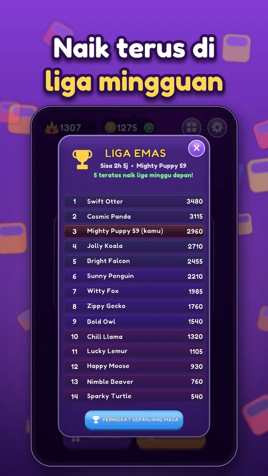Block Brain: Block Puzzle Game - Naik terus di liga mingguan