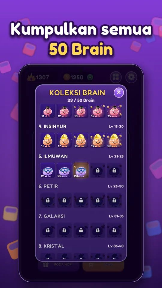 Block Brain: Block Puzzle Game - Kumpulkan semua 50 Brain