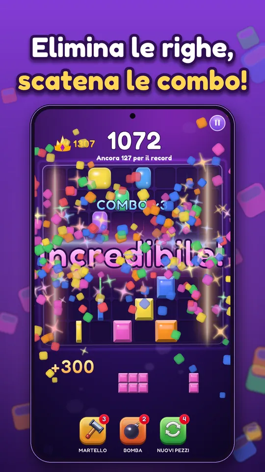 Block Brain: Puzzle a blocchi - Elimina le righe, scatena le combo!