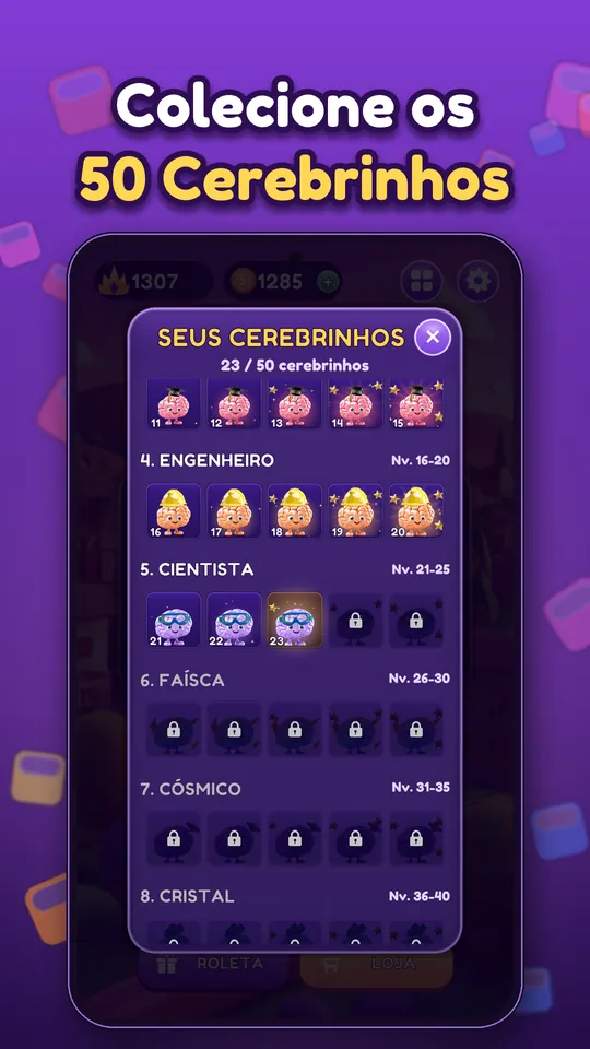 Block Brain: Puzzle de Blocos - Colecione os 50 Cerebrinhos