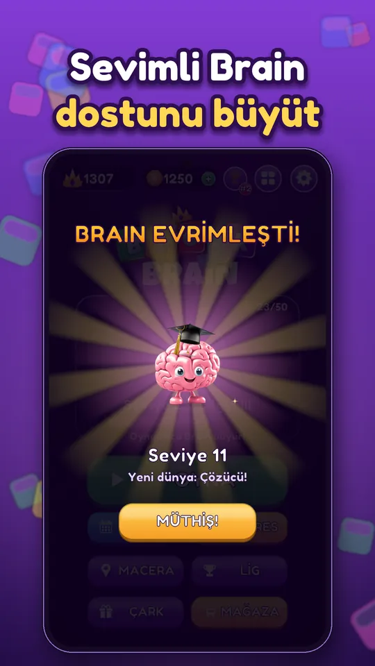 Block Brain: Blok Bulmaca - Sevimli Brain dostunu büyüt