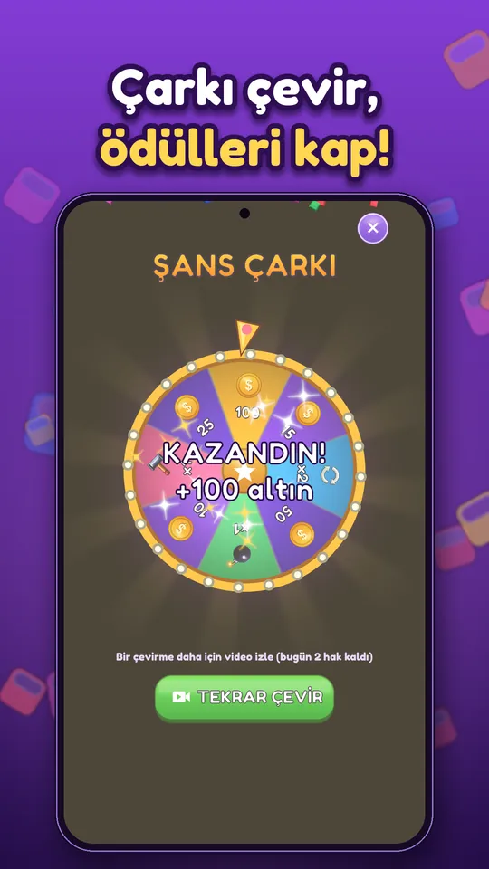 Block Brain: Blok Bulmaca - Çarkı çevir, ödülleri kap!