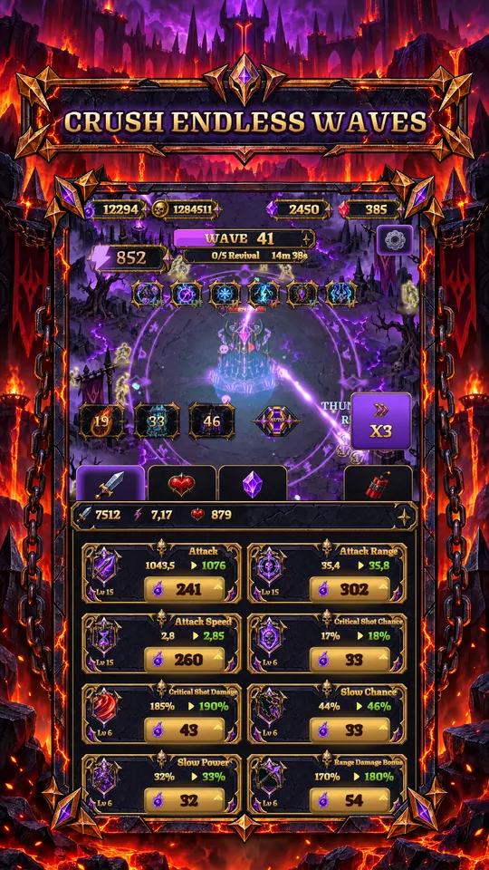 Dark Tower: Idle Villain TD - CRUSH ENDLESS WAVES