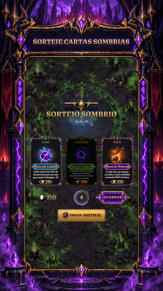 Dark Tower: Vilão Idle TD - SORTEIE|CARTAS SOMBRIAS