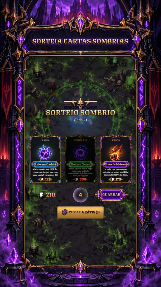 Dark Tower: Vilão Idle TD - SORTEIA|CARTAS SOMBRIAS