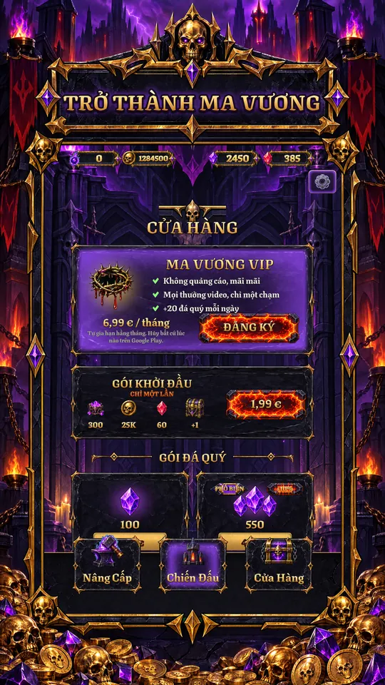 Dark Tower: Phản Diện Idle TD - TRỞ THÀNH MA VƯƠNG