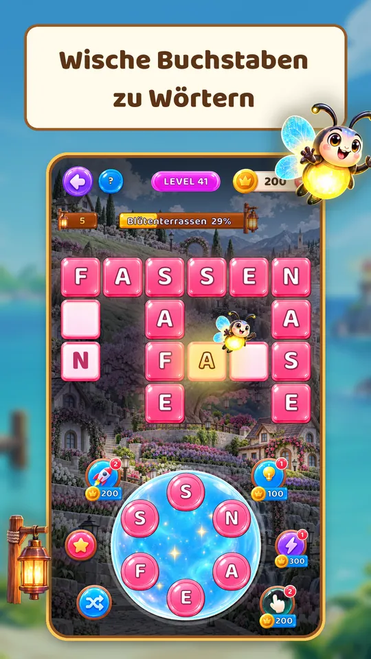 Lantern Isles: Worträtsel - Wische Buchstaben zu Wörtern