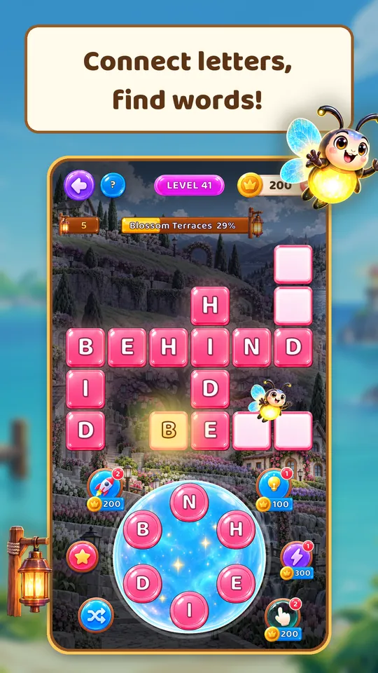 Lantern Isles: Word Puzzle - 글자를 이어 단어를 찾아요!