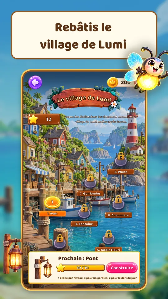 Lantern Isles: Jeu de mots - Rebâtis le village de Lumi