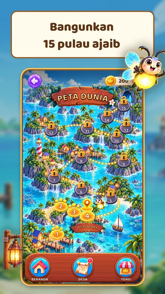 Lantern Isles: Teka-Teki Kata - Bangunkan 15 pulau ajaib
