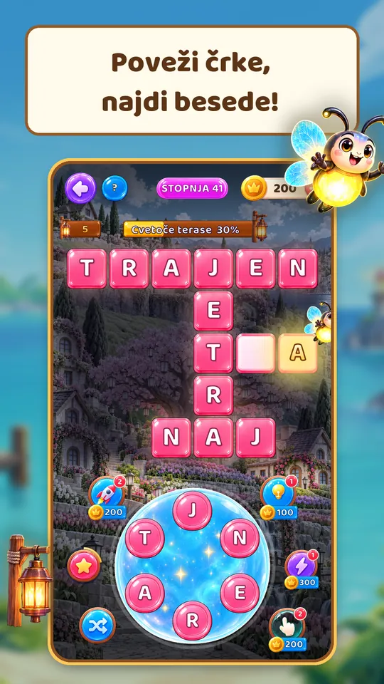 Lantern Isles: Besedna uganka - Poveži črke, najdi besede!