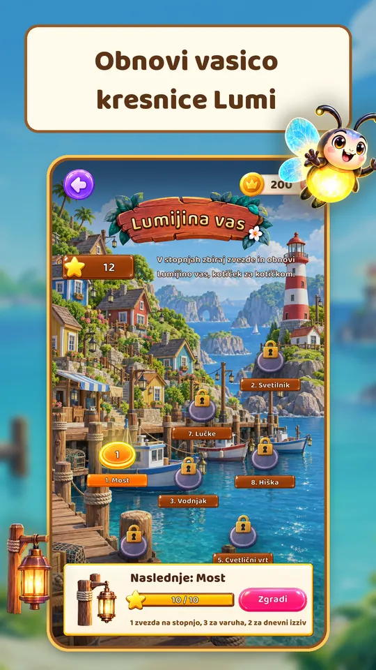 Lantern Isles: Besedna uganka - Obnovi vasico kresnice Lumi