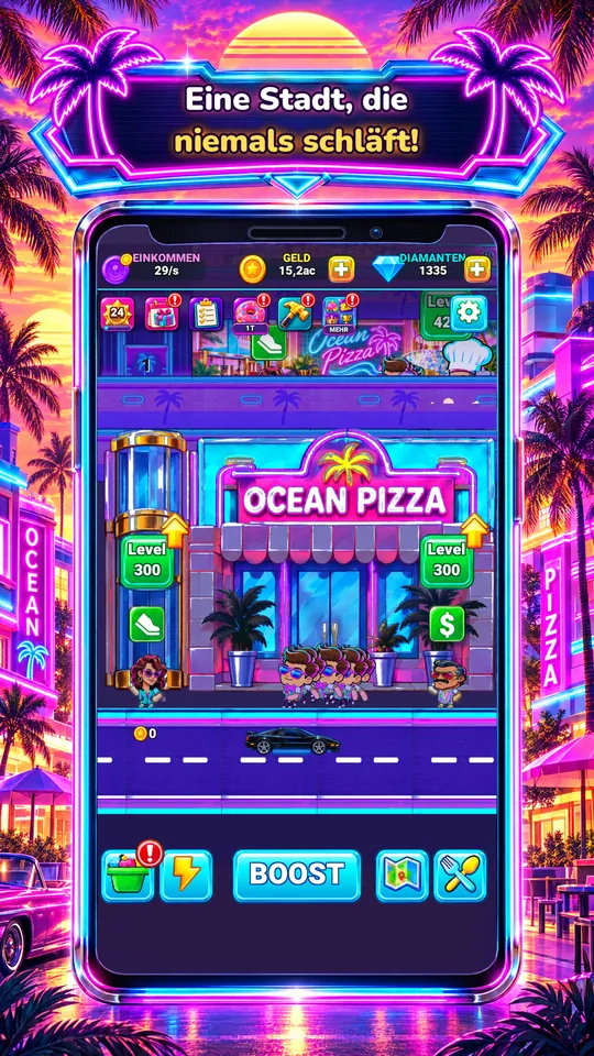 Idle Restaurant: Miami - Eine Stadt, die niemals schläft!