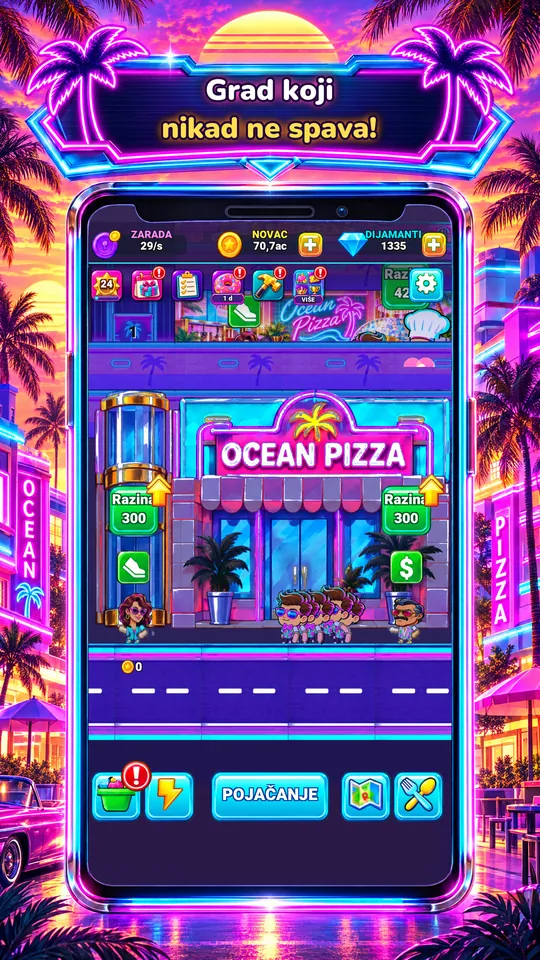 Idle Restaurant: Miami - Grad koji nikad ne spava!