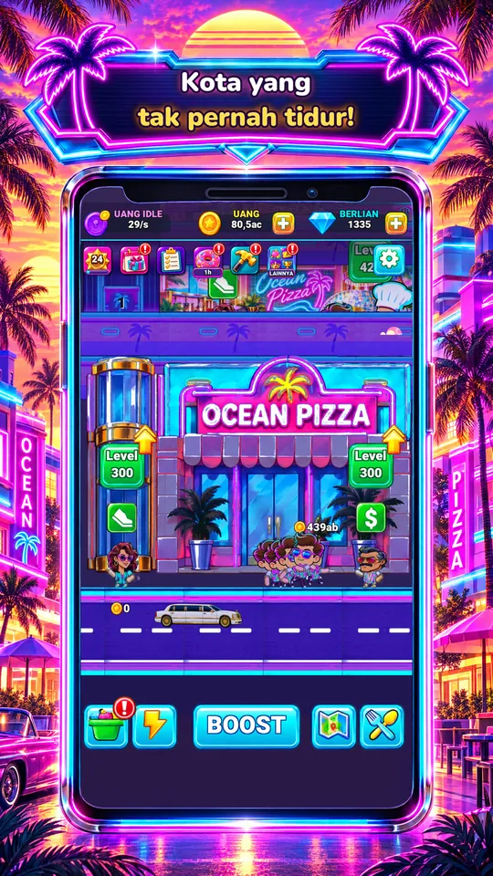 Idle Restaurant: Miami - Kota yang tak pernah tidur!
