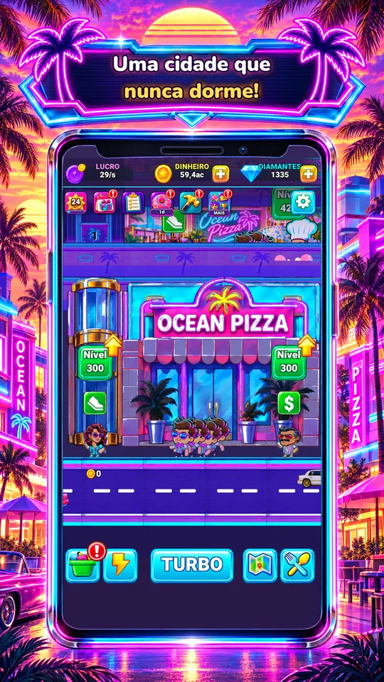 Idle Restaurant: Miami - Uma cidade que nunca dorme!