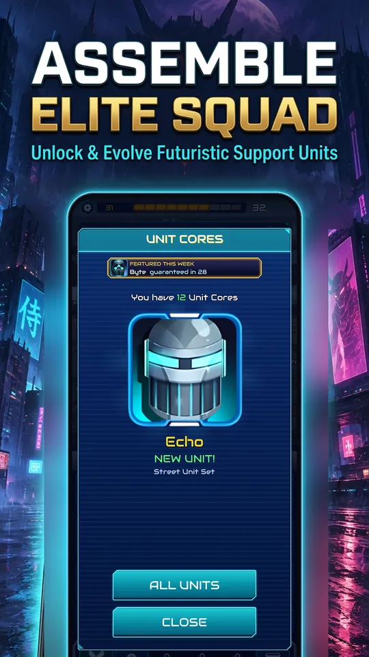 Idle Ronin: Cyber RPG - ASSEMBLE ELITE SQUAD: Unlock & Evolve Futuristic Cyborg Units