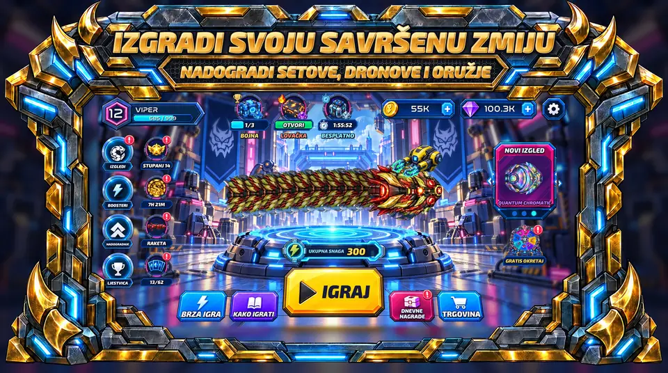 ONI Snakes: Arena zmija - NADOGRADI SETOVE, DRONOVE I ORUŽJE