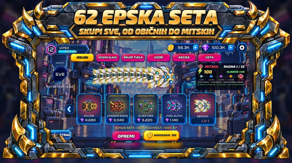 ONI Snakes: Arena zmija - 62 EPSKA SETA : SKUPI SVE, OD OBIČNIH DO MITSKIH