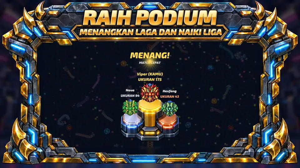 ONI Snakes: Game Ular Berzirah - RAIH PODIUM : MENANGKAN LAGA DAN NAIKI LIGA