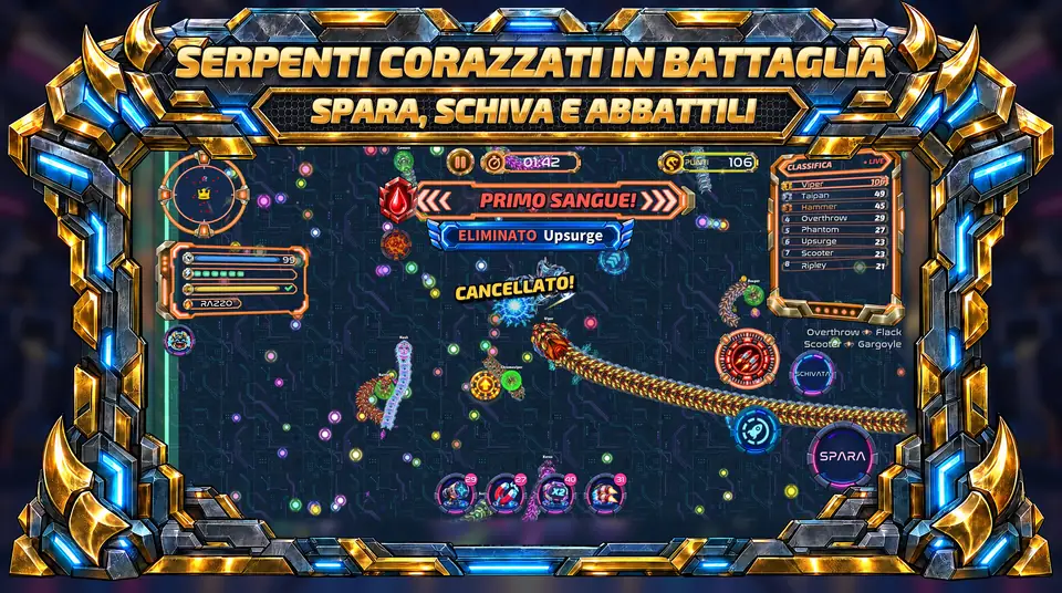ONI Snakes: Arena dei serpenti - SERPENTI CORAZZATI IN BATTAGLIA: SPARA, SCHIVA E ABBATTILI