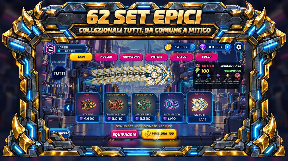 ONI Snakes: Arena dei serpenti - 62 SET EPICI : COLLEZIONALI TUTTI, DA COMUNE A MITICO