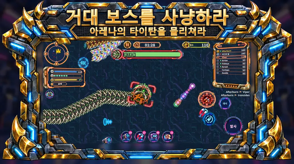 ONI Snakes: 기갑 뱀 배틀 아레나 - 아레나의 타이탄을 물리쳐라