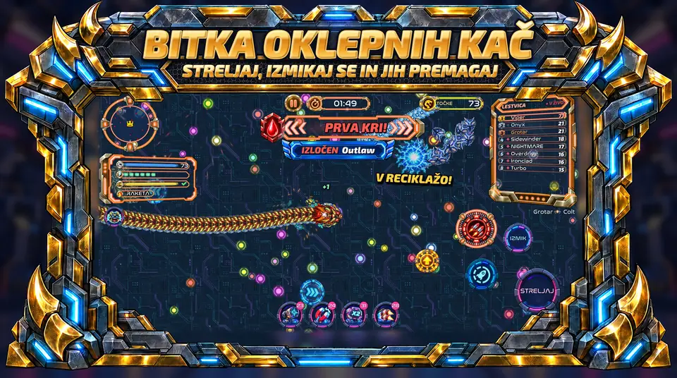 ONI Snakes: Arena oklepnih kač - BITKA OKLEPNIH KAČ: STRELJAJ, IZMIKAJ SE IN JIH PREMAGAJ