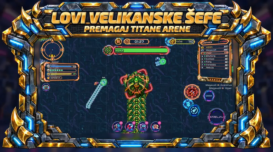 ONI Snakes: Arena oklepnih kač - PREMAGAJ TITANE ARENE
