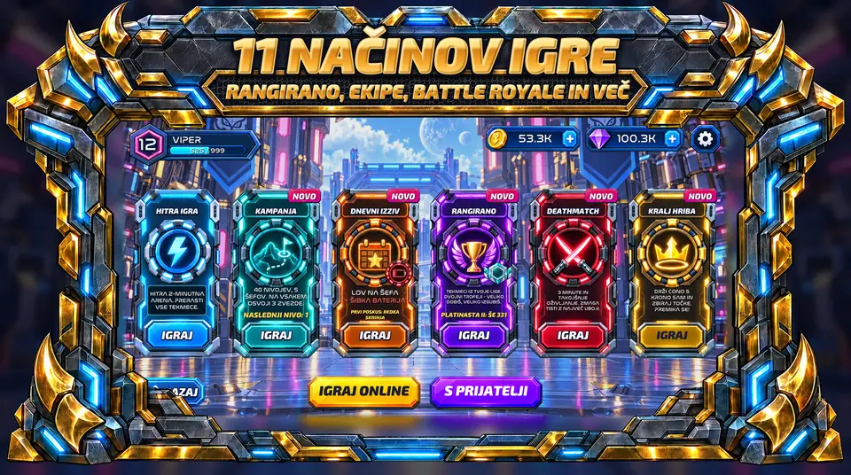 ONI Snakes: Arena oklepnih kač - 11 NAČINOV IGRE: RANGIRANO, EKIPE, BATTLE ROYALE IN VEČ