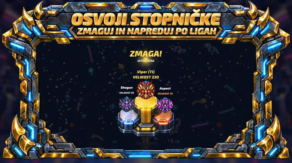 ONI Snakes: Arena oklepnih kač - OSVOJI STOPNIČKE : ZMAGUJ IN NAPREDUJ PO LIGAH