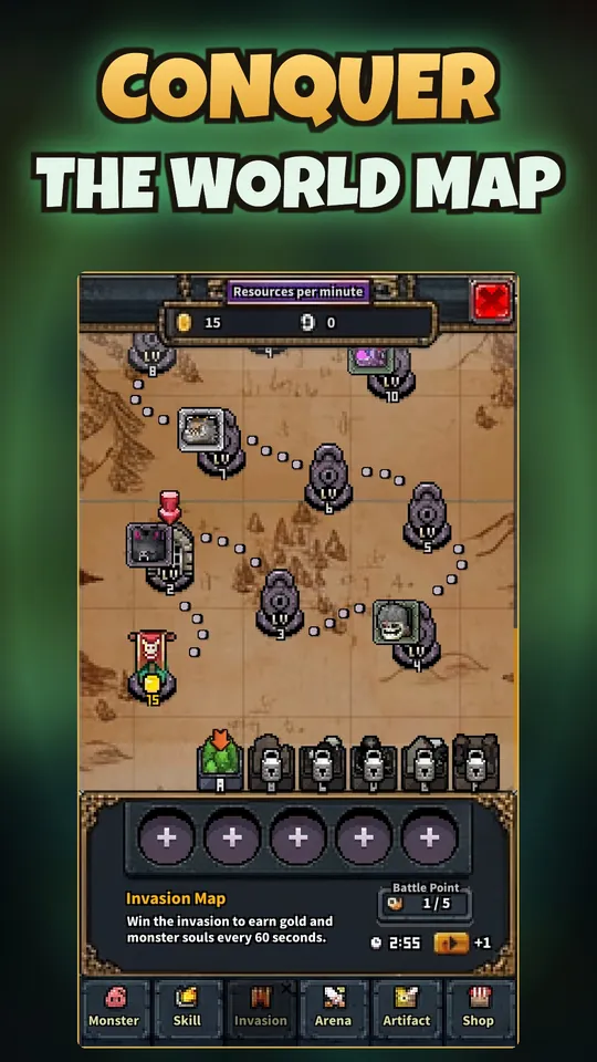 Idle Summoner: Pixel RPG - Podbij mapę świata